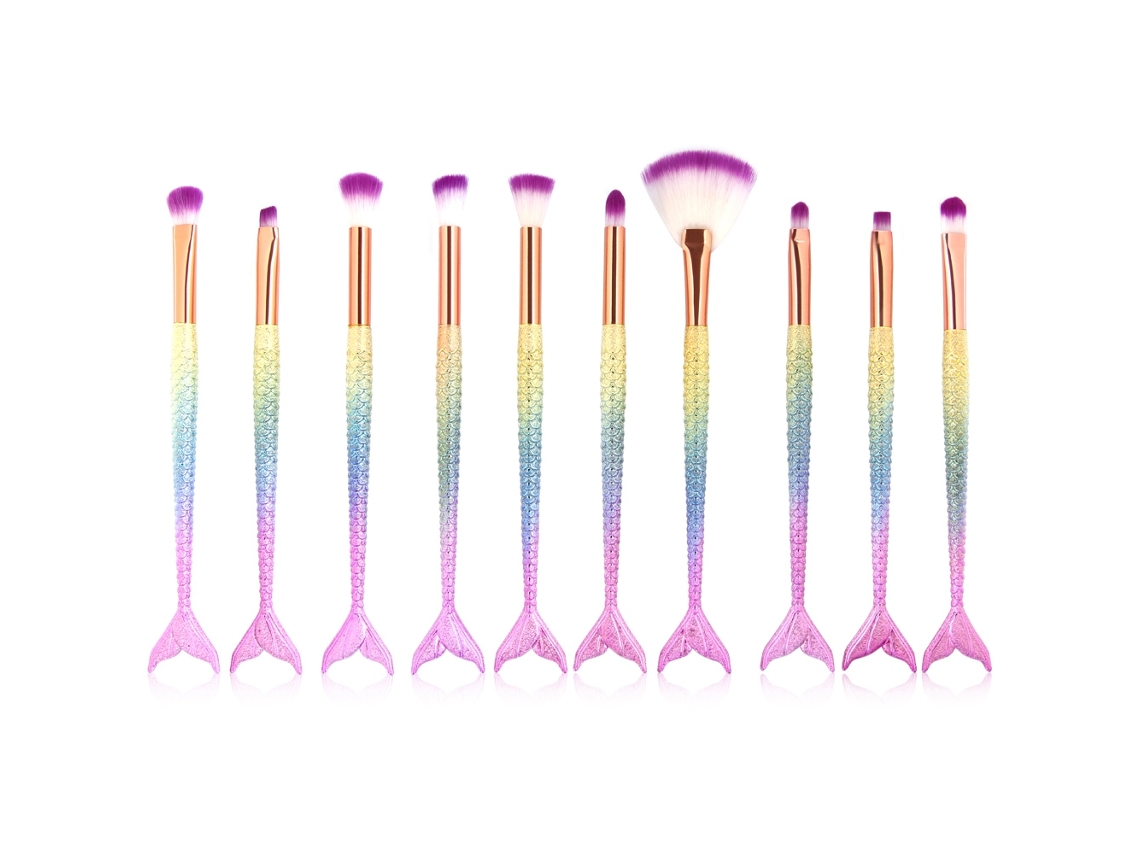 Conjunto De Pincéis Para Maquiagem Aplicação De Sombras De Olho