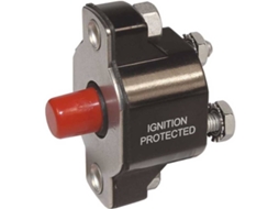 Interruptor BLUE SEA Medium Duty Push Button Reset-Only Preto