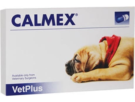 Complemento Alimentar para Cães VETPLUS Calmex para Situaciones de Estrés (60 Cápsulas)