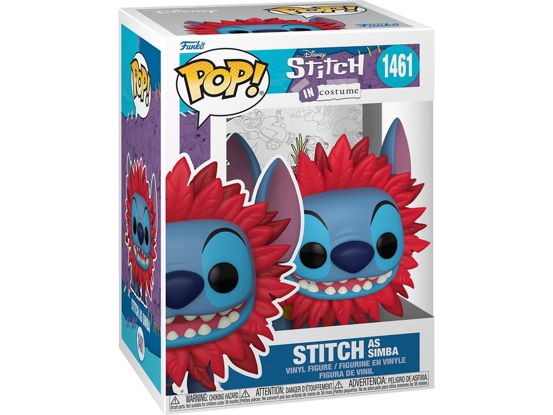 Figura FUNKO Pop! Disney: Stitch Costume - Simba (Outlet Caixa Aberta)