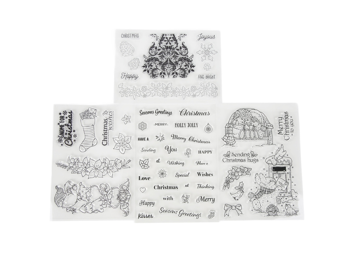 Selo Transparente Para Decoração Diy Scrapbook De Natal