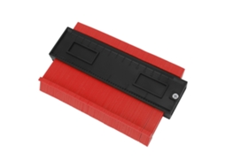 Medidor De Formas Irregulares De Plástico Abs 6 Polegadas Ferramenta De Carpintaria (vermelho)