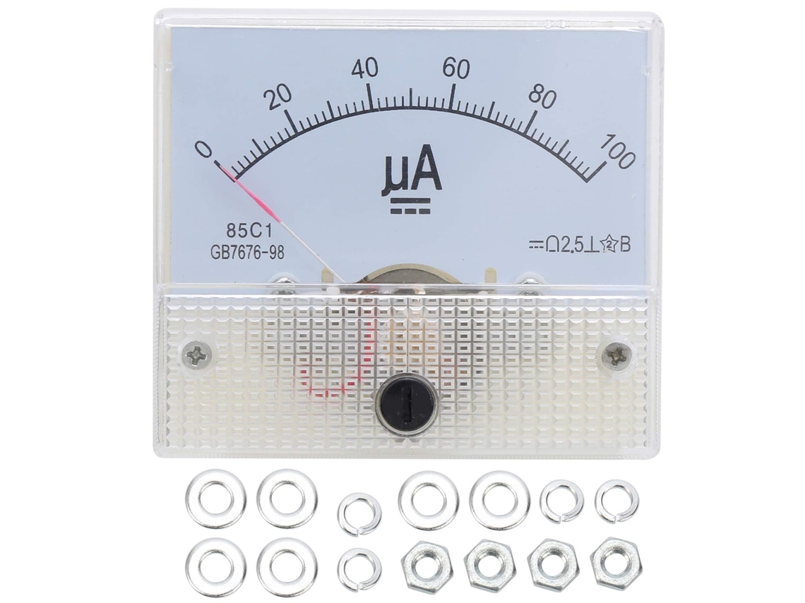 Amperímetro Analógico De Painel 85c1 Dc 0-100ua