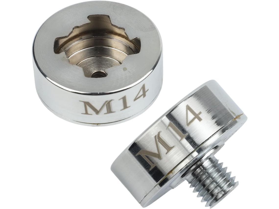 Conjunto De 2 Adaptadores Parafuso Para Esmerilhadeira Angular Com Flanges Travamento Rosca, Compatíveis Com Ferramentas