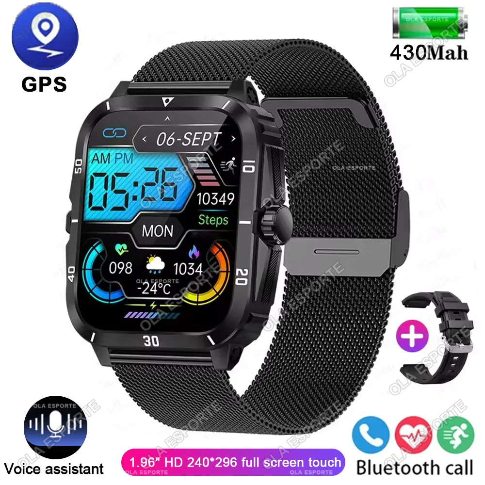 Smartwatch À Prova D'água, Rastreador De Atividades Físicas Com Gps Para Uso Externo, Bateria De 400mah