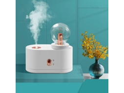 Umidificador silencioso para casa, atomizador pequeno, recarregável via USB, luz noturna para quarto Flye241180 Branco Brilvibera