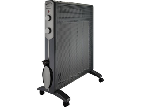 Aquecedor de Mica Cinza FLAMA 2335FL (Recondicionado Grade B - 2000 W) — 2 anos de garantia
