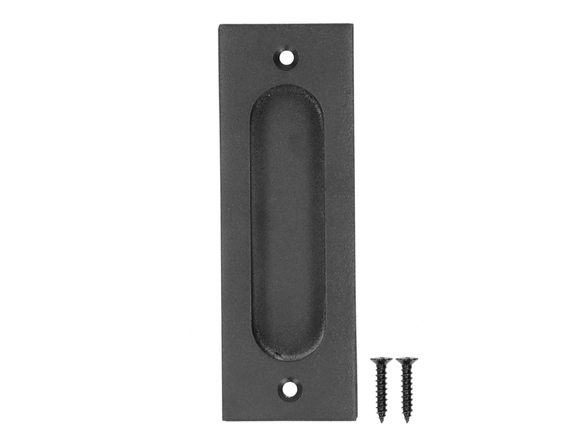 Laxiscreed Puxador Para Porta De Celeiro Em Aço Inox Quadrado Preto Para Ambientes Modernos