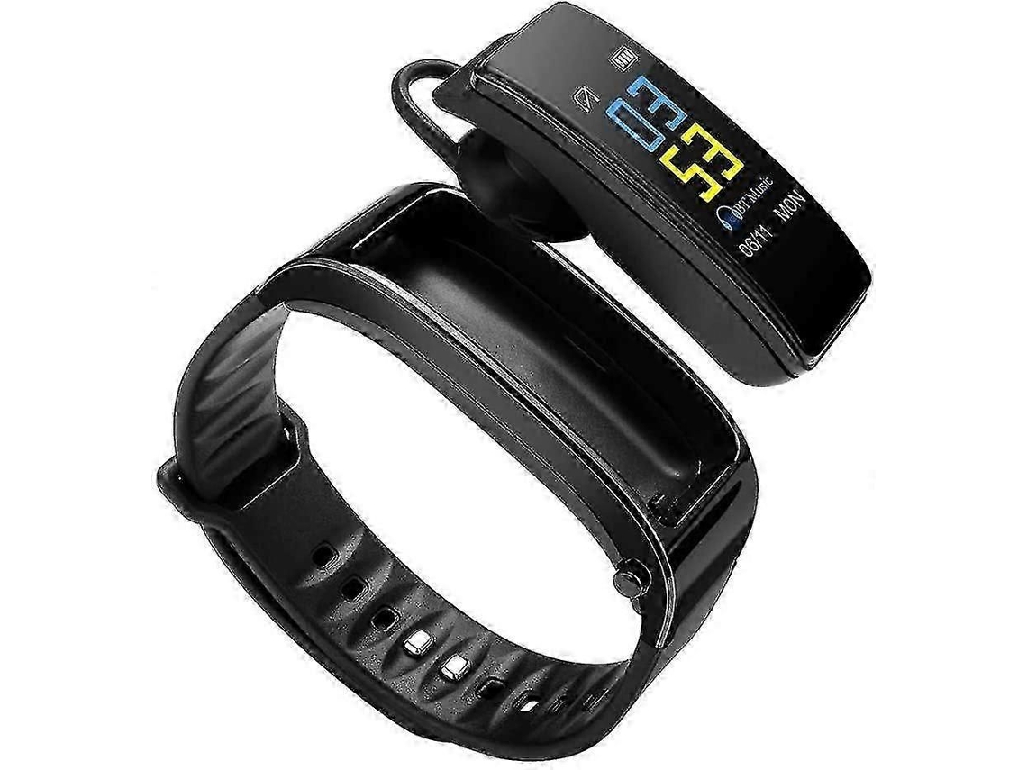 Pulseira Inteligente Multifuncional com Fone de Ouvido Bluetooth Embutido, Relógio À Prova D'água e Fones de Ouvido Sem Fio TAISHENGDA