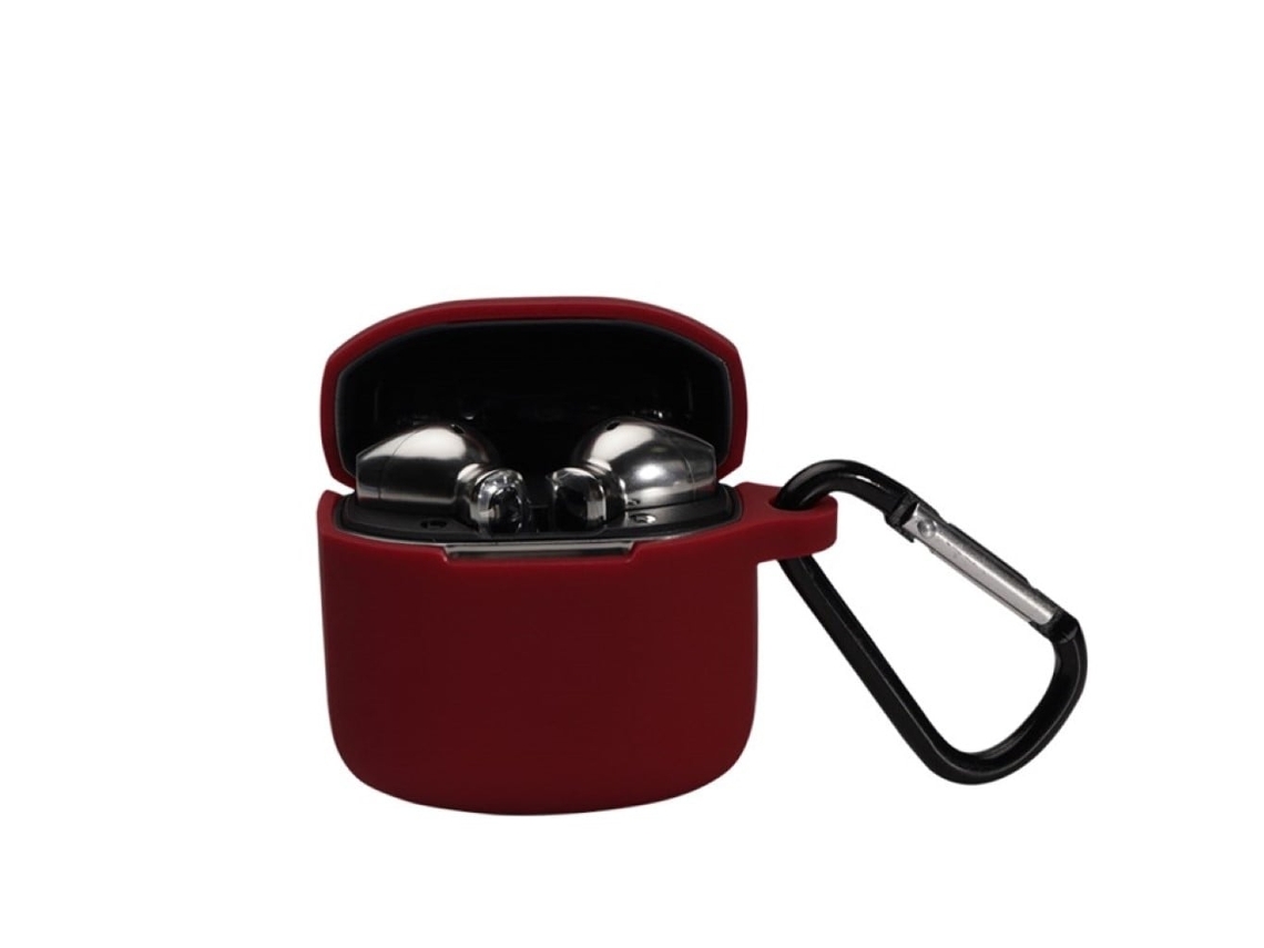 Capa De Silicone Edifier Lollipods Mini Com Fivela Borgonha Brilvibera