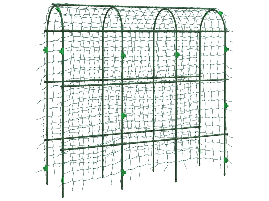 Treliça Suporte Trepadeiras Ajustável Rede Aço 43x182x183cm VELTRIX