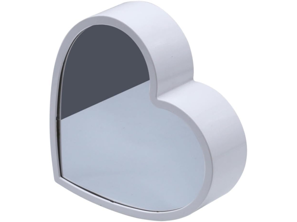 Luminária Noturna Led Em Formato De Coração Com Design Espelhado