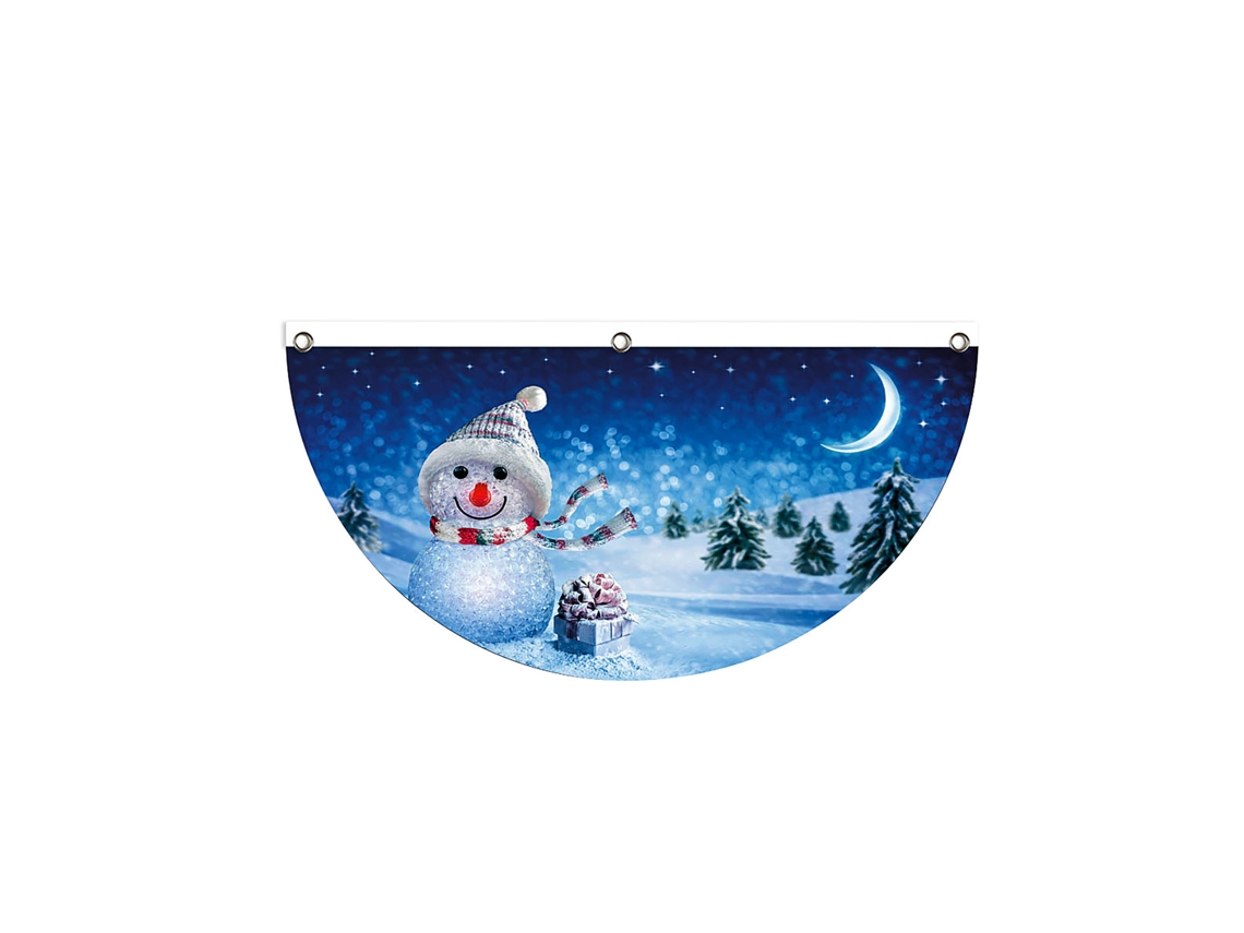 Bandeira De Leque Com Banderinhas De Natal Decoração Pendurada Externa