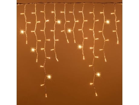Stalattiti Ice Light 180 Maxi Led Branco Quente 1,53xh1m Luzes De Natal Lotti
