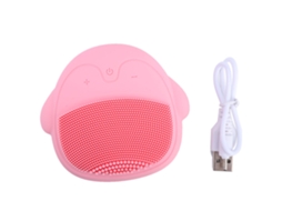 Escova Elétrica De Silicone Com Vibração Ultrassônica Para Limpeza De Poros E Massagem