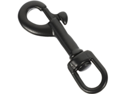 Gancho Giratório Simples, Aço Inoxidável Aisi316, Preto, 65 Mm, Para Mergulho, Resistente, Clipe Anticorrosivo, Fecho Para Alças Gokoco