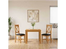Vidaxl Conjunto De Sala De Jantar 3 Unid. Preto