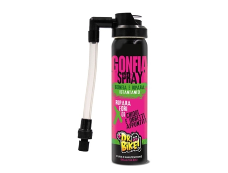 Inflar Spray de Reparo Universal 75Ml Transparentedr Bike Ciclo
