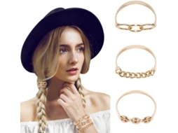 Conjunto De 3 Elásticos Para Cabelo - Elásticos De Braço Para Cabelo - Acessórios Para Cabelo Elásticos - Duradouros E Elegantes - Feitos De Ligas E M