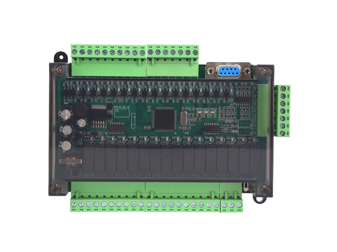 Placa De Controle Industrial Plc Fx1n 32mr Com Módulo Relé 4 Entradas Analógicas Para Equipamentos De Meio Ambiente