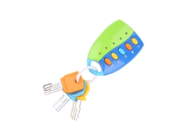 Primerox brinquedo Controle Remoto Carro Musical para Bebê Educativo com Luzes e Sons Azul