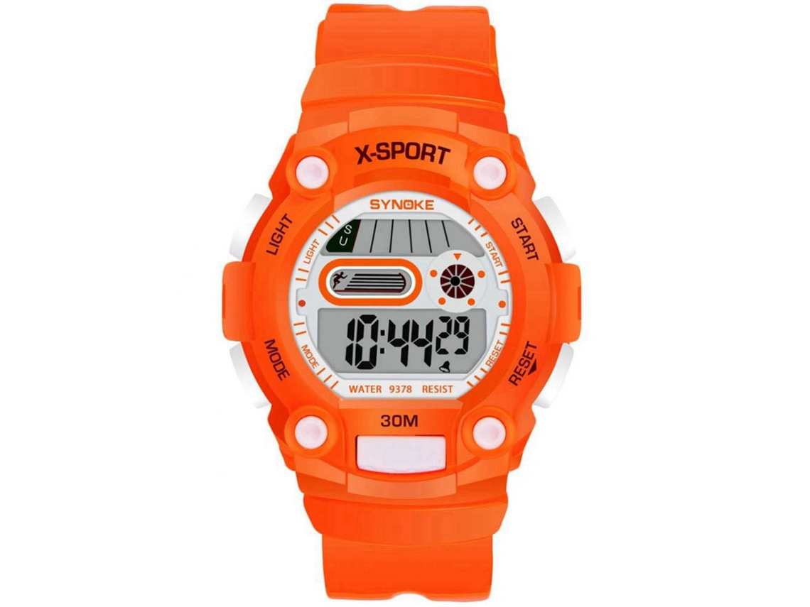 Reloj Deportivo Electrónico Juvenil Fashionable Para Estudiantes Synoke Naranja