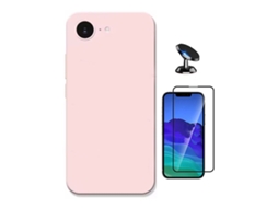 Película De Ecrã Gorilasglass Proteção Para Iphone 16 Gift4me Rosa