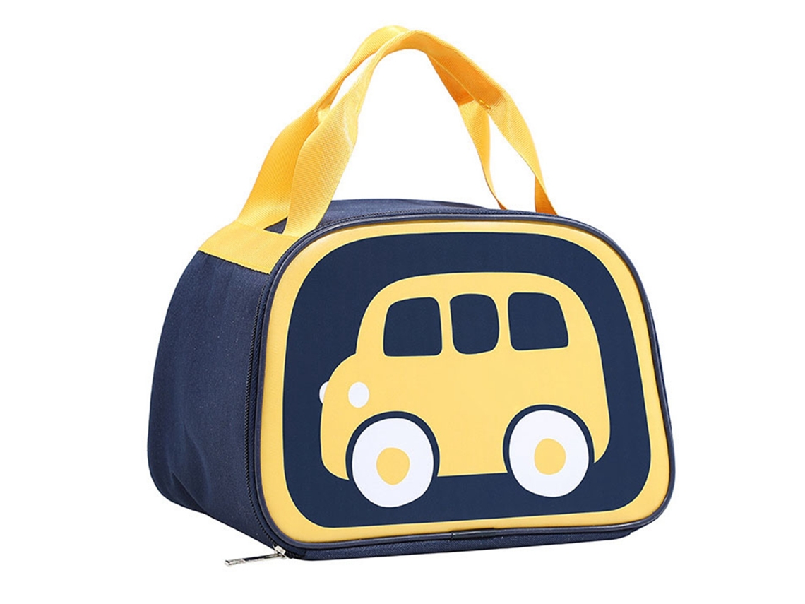 Saco de almoço carrinho de desenho animado portátil isolante térmico à prova d'água para escola piquenique S/MARCA