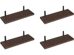Conjunto De Prateleiras Parede Com 4 Níveis Organizador Inovador Para Banheiro E Cozinha