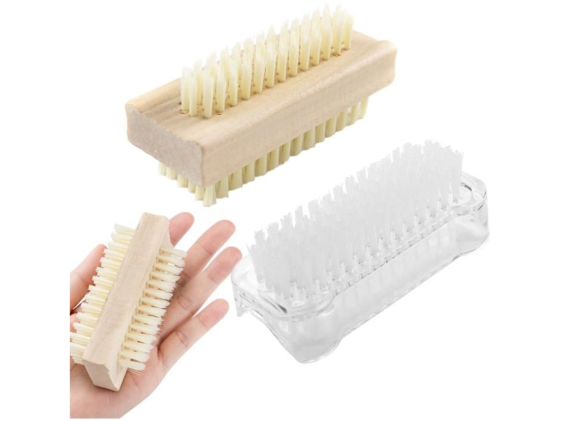 Conjunto Com 2 Escovas Para Limpeza De Unhas E Mãos