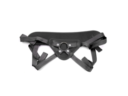 Arnés De Cuero Pu Suave Ergonómico Ajustable Para Dildo Strap On Para Parejas Lesbianas Negro