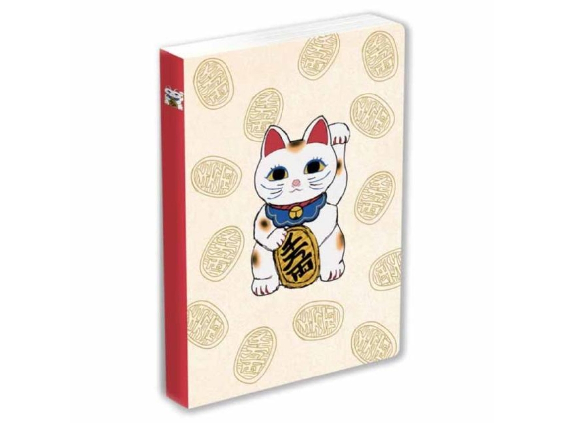 Livro Journal Lucky Cat Lined Paperback de Tuttle Publishing (Inglês)