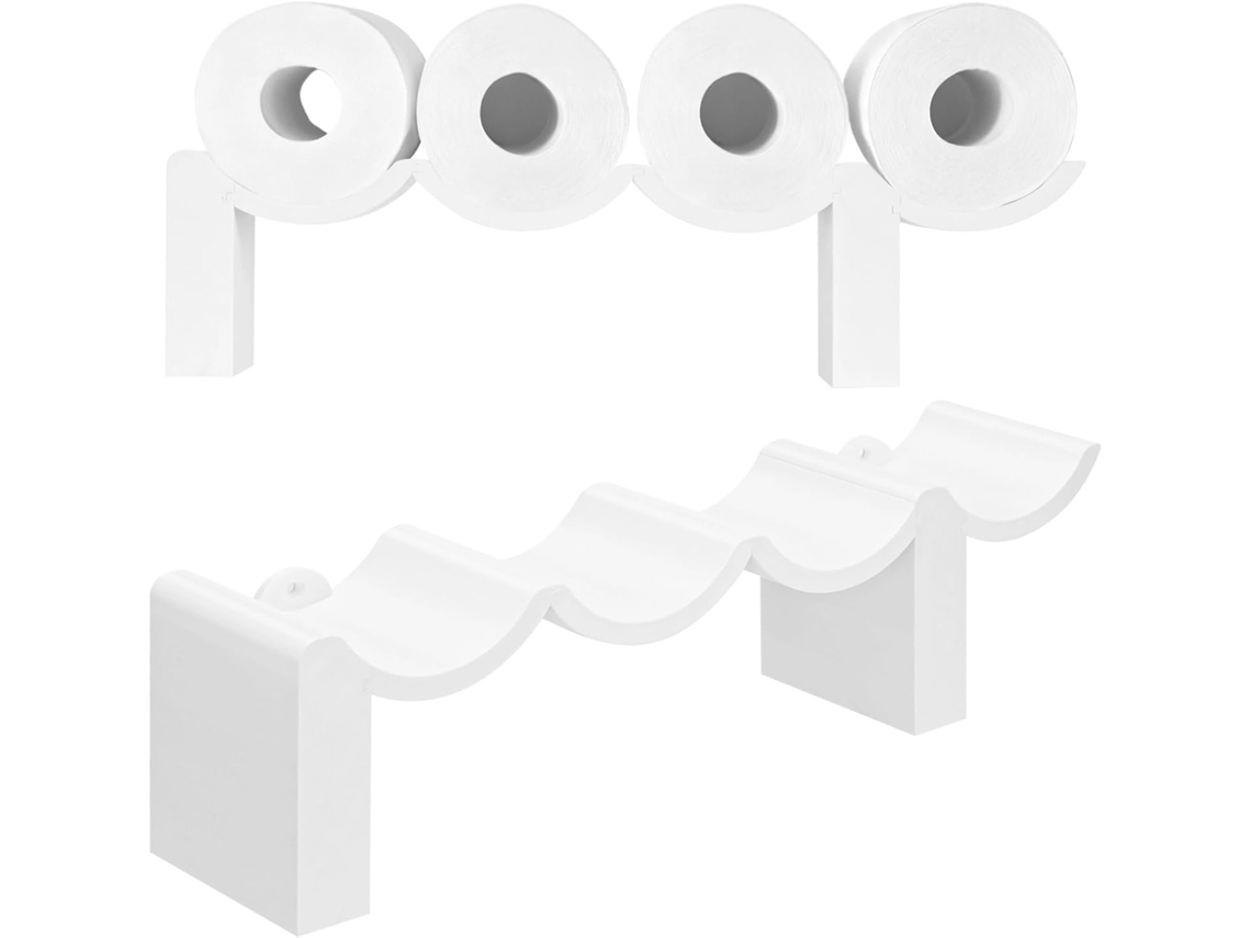 Suporte De Papel Higiênico Parede Divertido, Economiza Espaço, Decoração Moderna Para Banheiro Com Placa De Cocô, Inclui