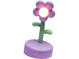Abajur decorativo em formato de flor, design moderno, ideal para decorar um quarto de estudante ou uma festa, Roxo