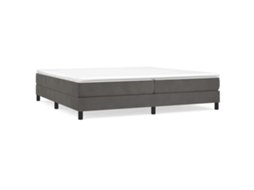 Box Spring Bed, Box Spring Beds Vidaxl Cinzeto Veludo (200 X 200 Cm)