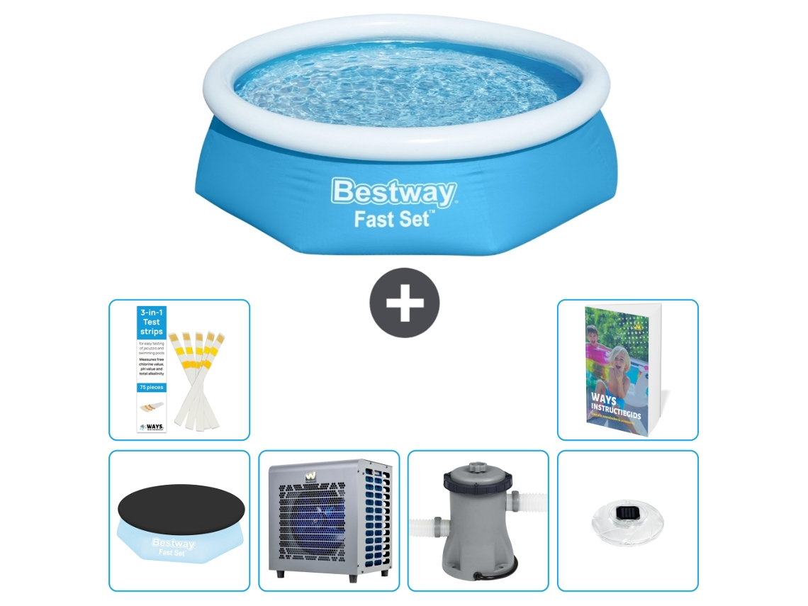 Piscina Bestway Fast Set Redonda 244x61 Cm 5 peças S106 BESTWAY