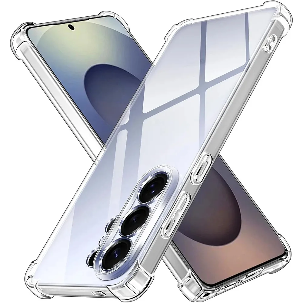Capa Transparente Para Celular Samsung (galaxy S24), Feita De Silicone Tpu Macio.