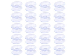 Ventosas Dupla Face, Pvc Macio Transparente Com Absorção De Choque Para Tampo De Mesa De Vidro, Superfícies Não Porosas E Antiderrapantes, Fácil Insta