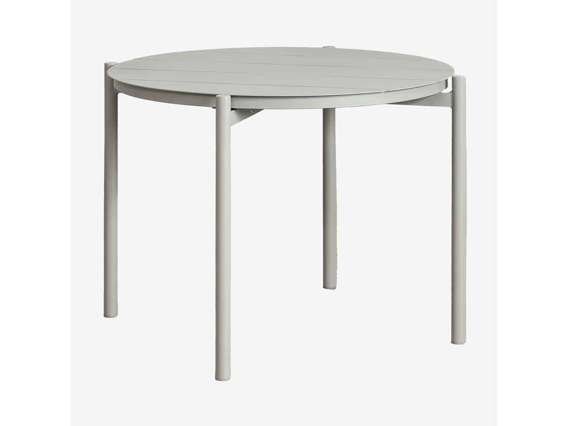 Mesa de Jardim SKLUM Retangular 160x90 cm em Aço e Madeira de Acácia Artus