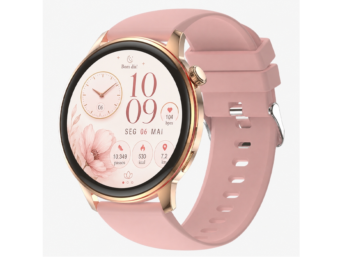 Smartwatch CHRONUS HK36 IKIKSO com AMOLED, Chamadas e Rosa IKIKSO