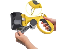 Saco dobrável para recolher fezes de animais, ideal para uso interno e externo em jardins e jardins. Capa leve e ergonômica.
