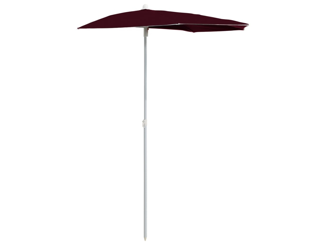 Guarda-sol de jardim VIDAXL Red (180x90 cm)