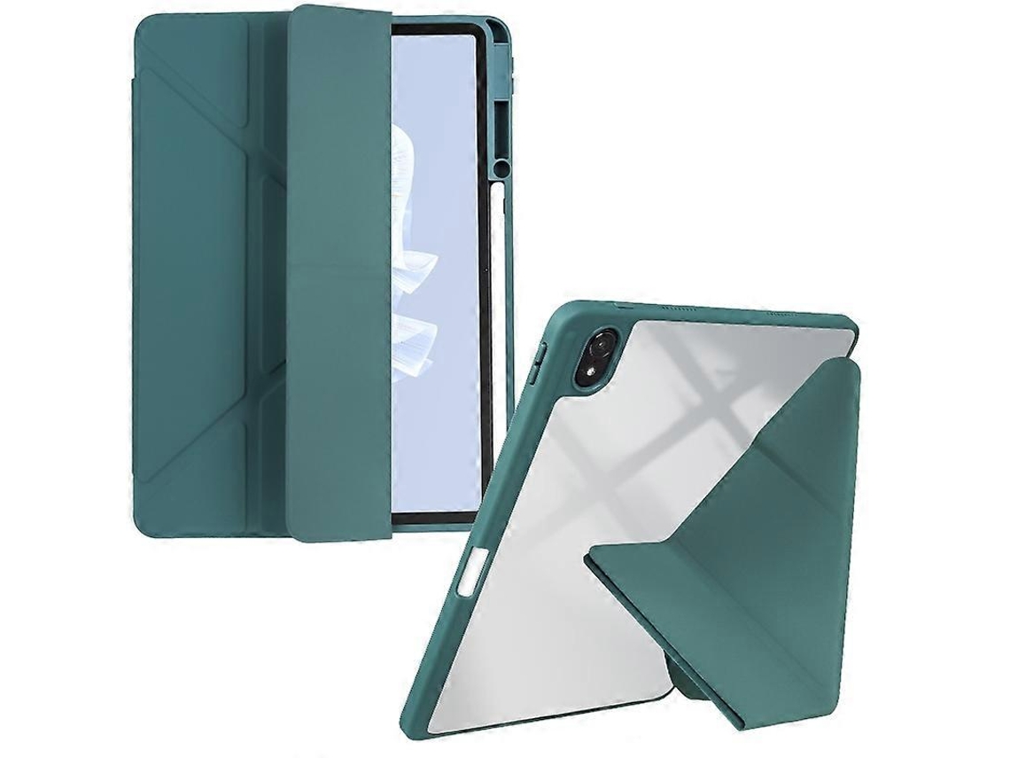 Capa para tablet de couro sintético transparente e acrílico Webake