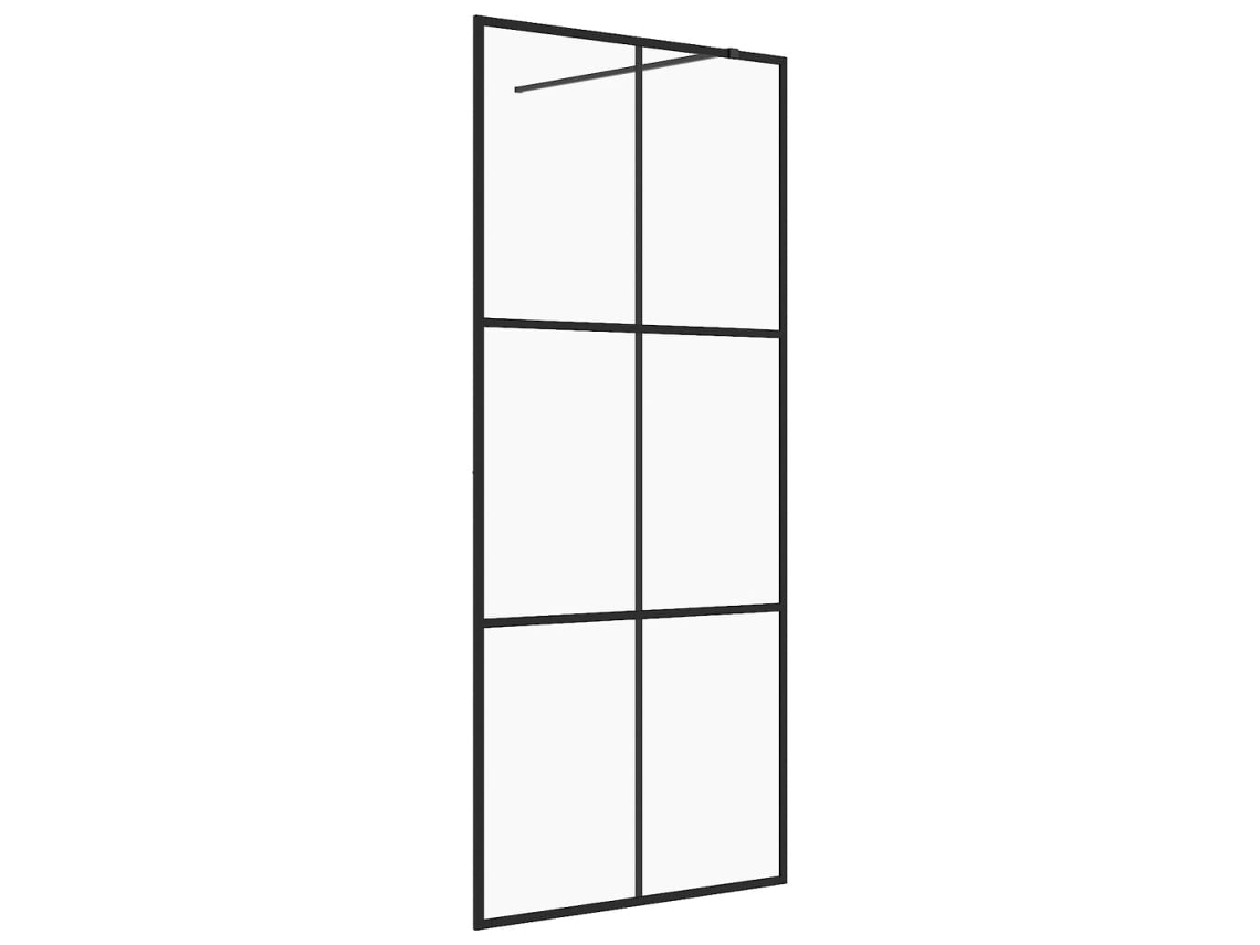 Shower Wall, Shower Walls Vidaxl Preto Vidro (90 X 195 Cm)