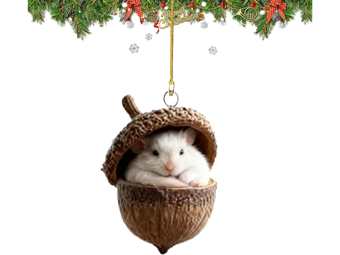 Decorações De Natal Em Acrílico 2d Em Formato De Bolota |