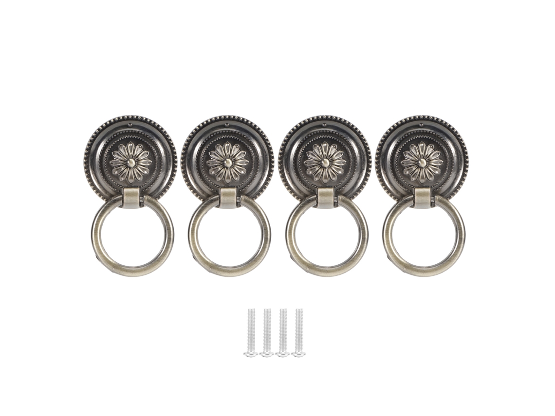 Alça de Porta Primerox de Liga de Zinco, 4pcs, para Gaveta, Armário, Bronze