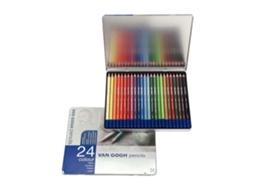 Conjunto De Lápis De Cor Bruynzeel Van Gogh Com 24 Cores Qualidade Profissional