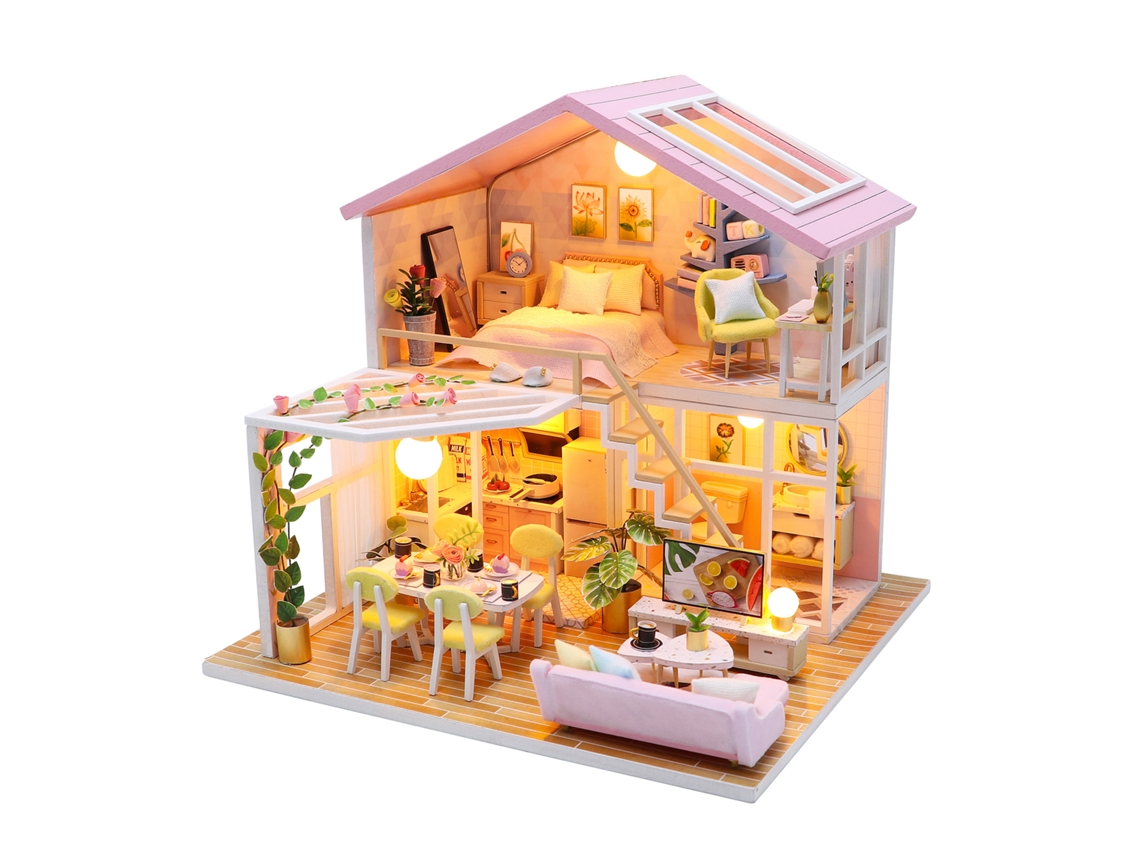 Cabine De Lua De Mel. Modelo 3d Com Luzes Led. 20x18x19 Cm.