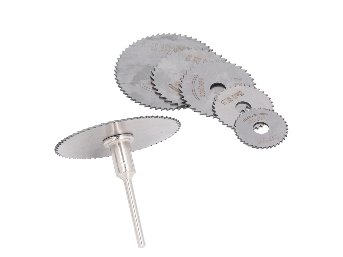 Kit De 7 Discos De Sierra Hss Mini Ruedas De Corte Hoja De Sierra Circular Herramienta