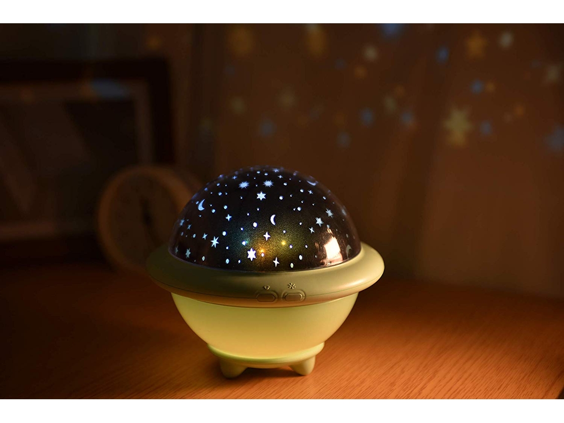 Projetor De Luz Noturna Ufo, Iluminação Decorativa Usb, Luzes De Estrelas Com Som, Controle Remoto, Projetor Rotativo, Lâmpada De Mesa, Presente Para